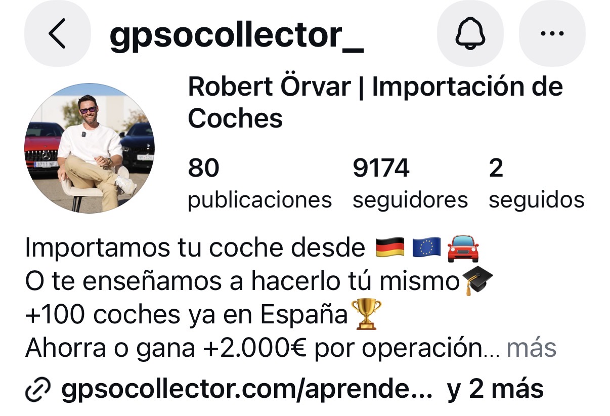 Perfil de Instagram @gpsocollector_